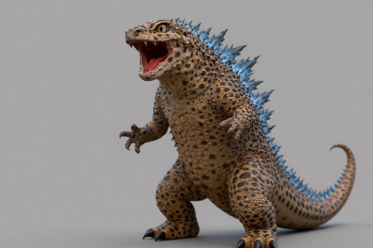 Kaiju Godzilla Figurine free 3D printable STL