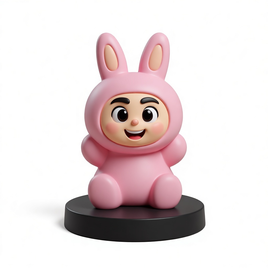Cute Bunny Costume Figure free 3D printable STL