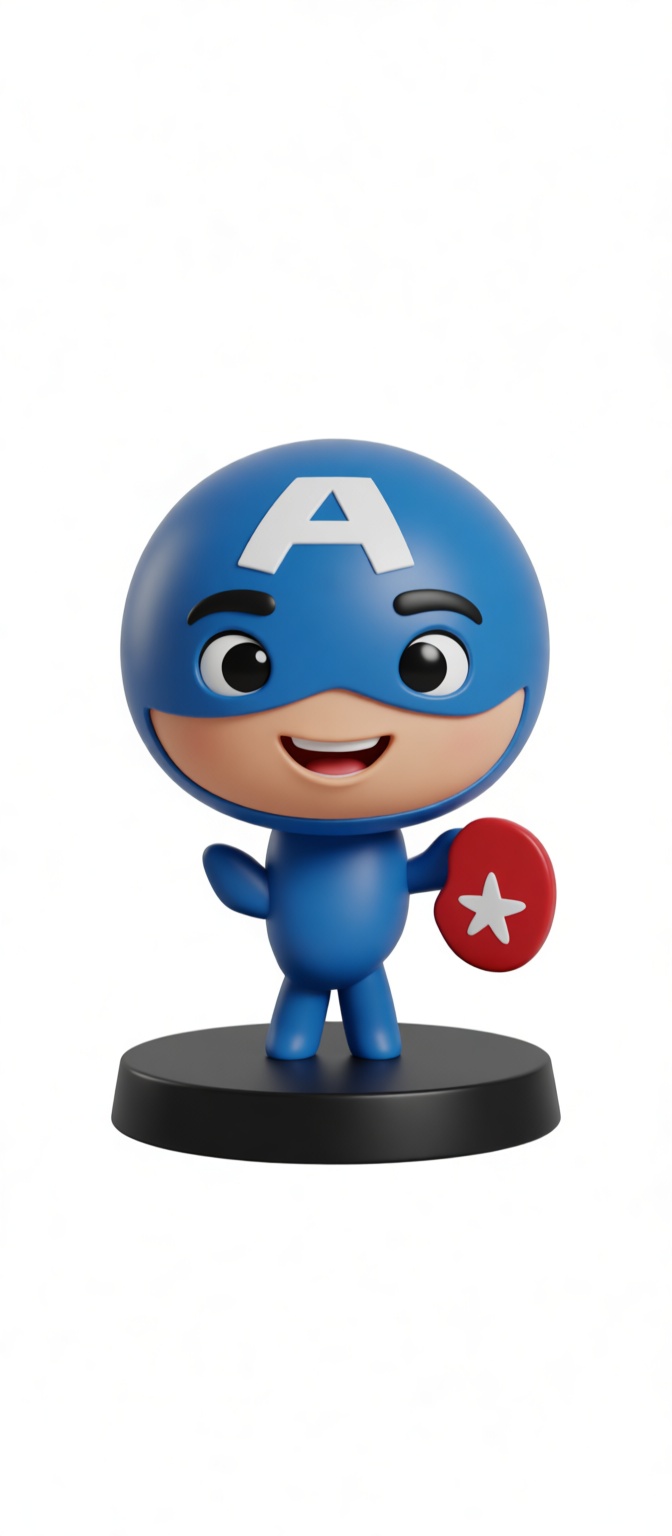 Captain America Figurine free 3D printable STL