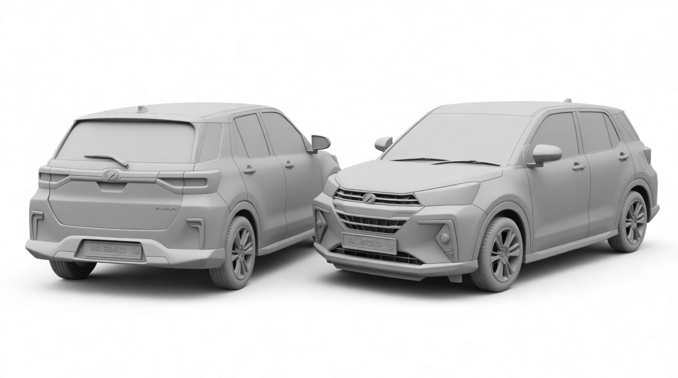 Perodua Axia Model free 3D printable STL