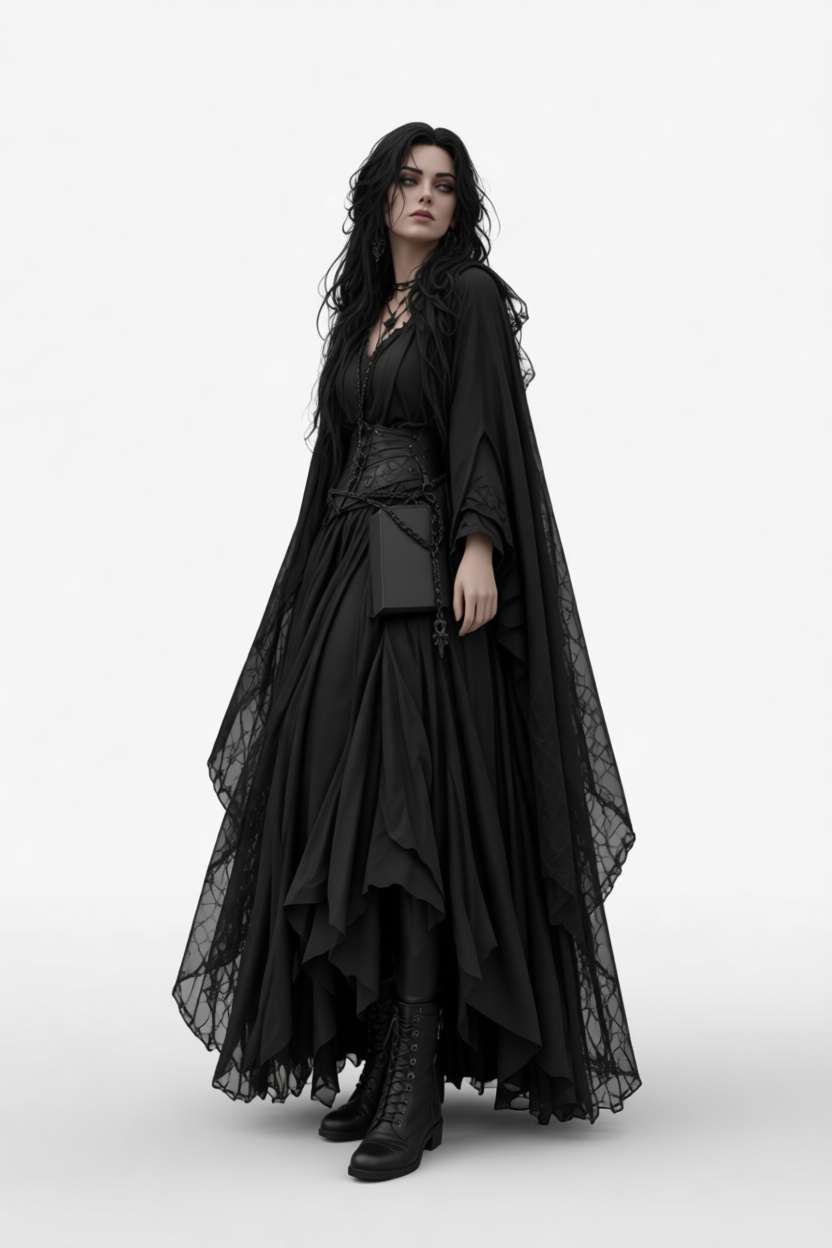 Gothic Witch Figurine free 3D printable STL