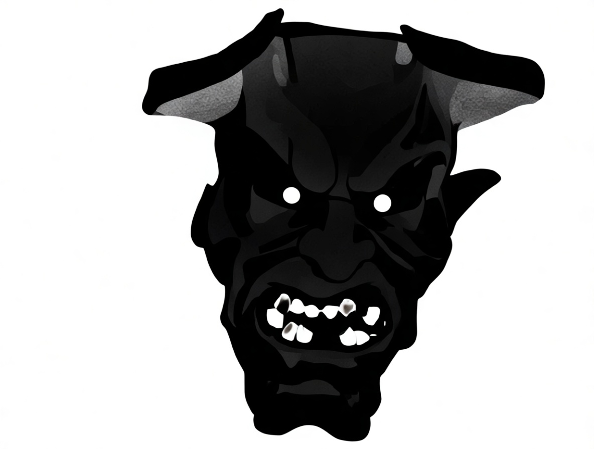 Oni Demon Mask Sculpture free 3D printable STL