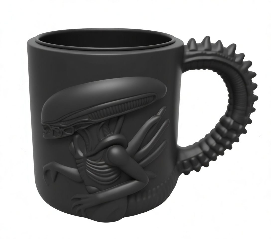 Xenomorph Alien Mug free 3D printable STL