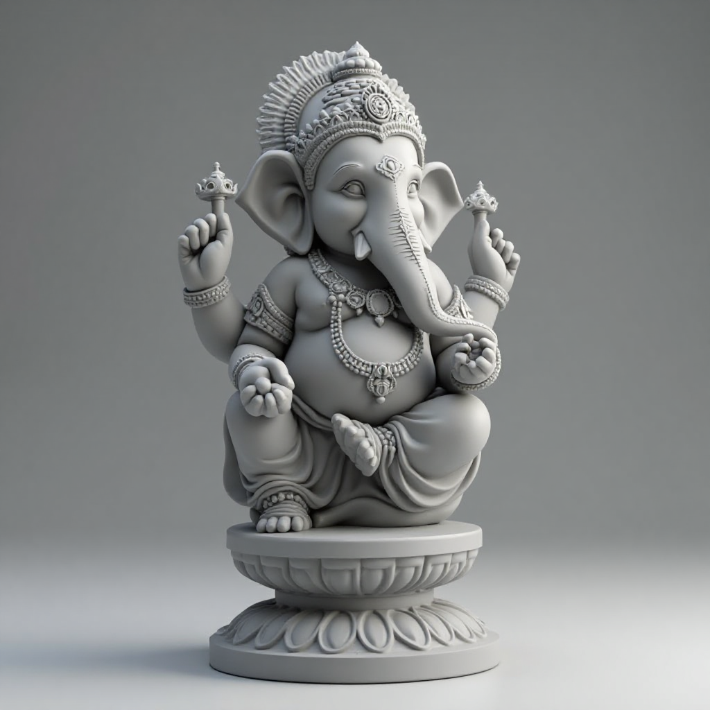 Lord Ganesha Statue free 3D printable STL