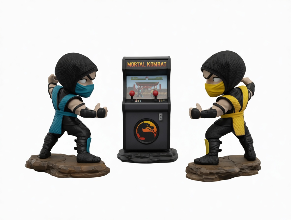 Mortal Kombat Scorpion and Sub-Zero Figures free 3D printable STL