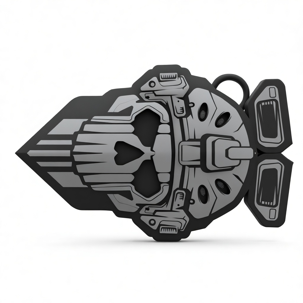 Halo Helmet Keychain free 3D printable STL