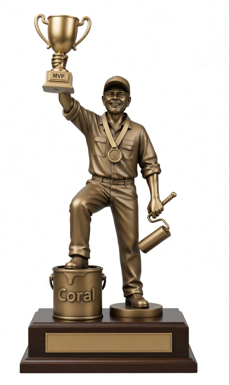 Painter MVP Trophy Figurine free 3D printable STL