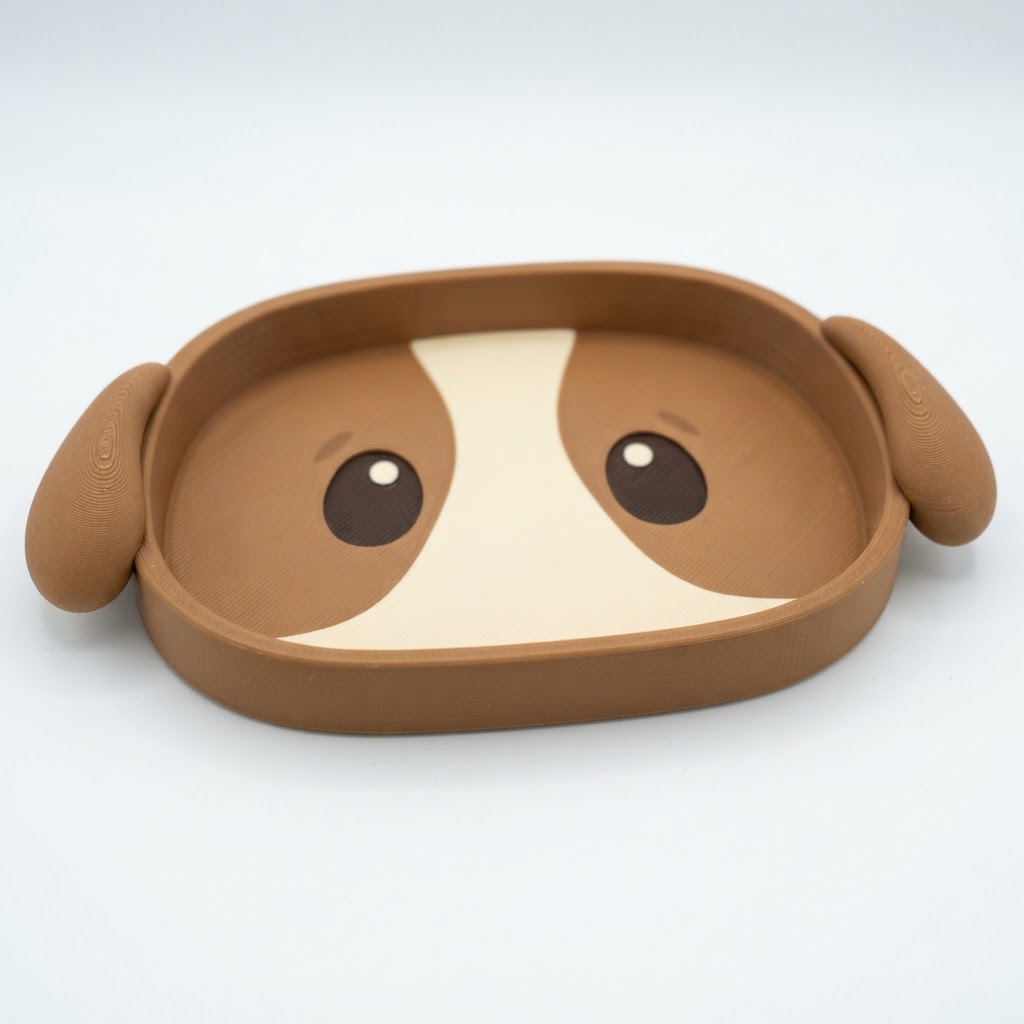 Beagle Face Tray free 3D printable STL