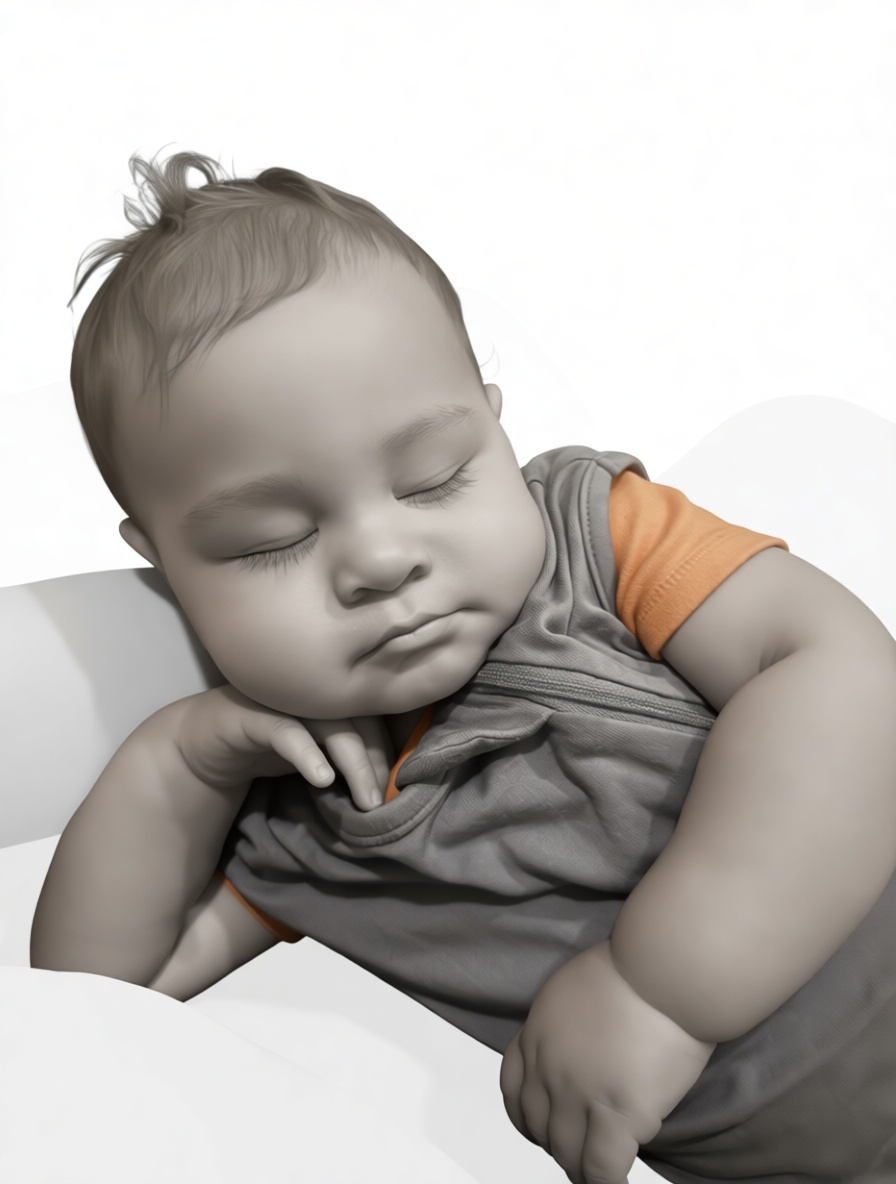 Sleeping Baby Figurine free 3D printable STL