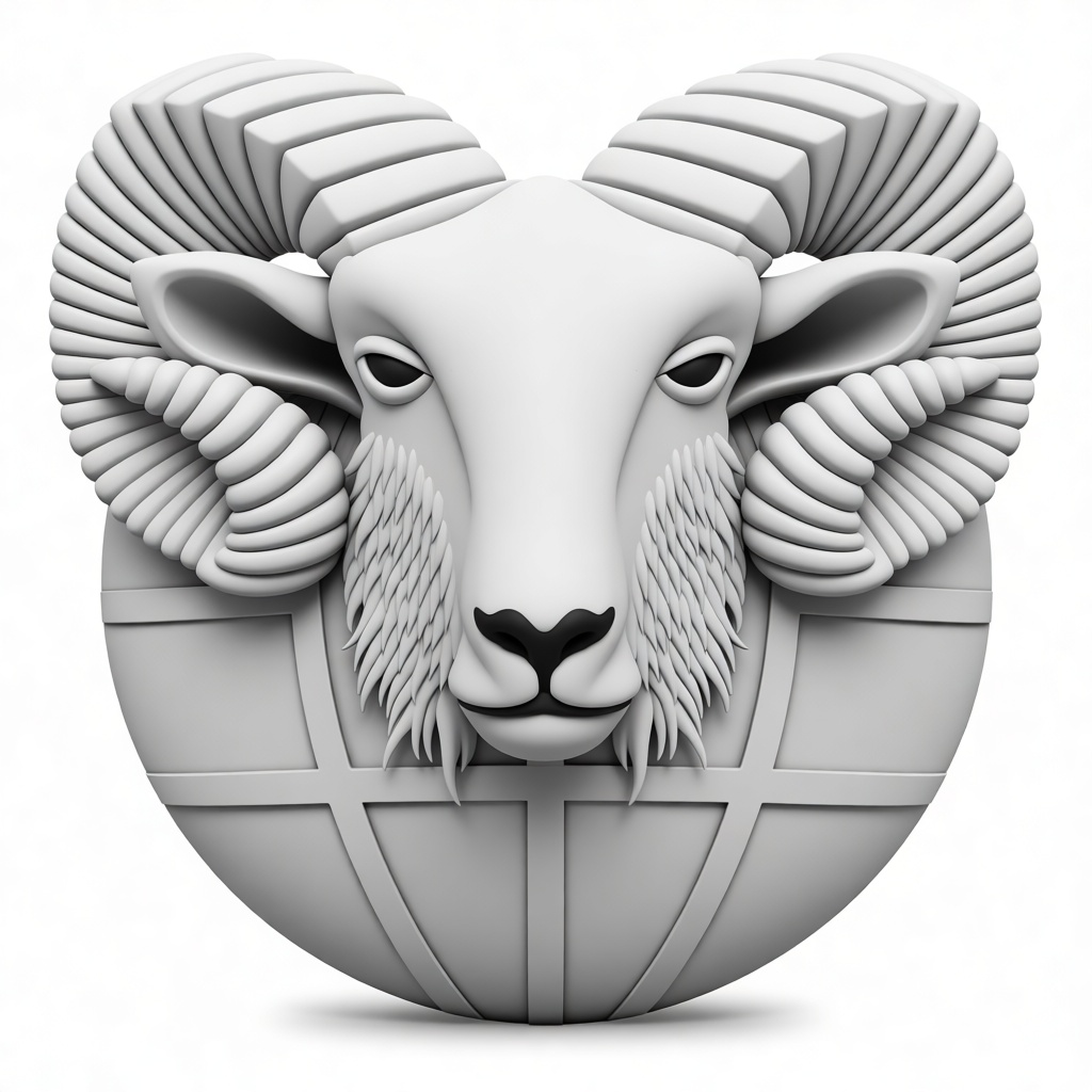 Ram Head Wall Sculpture free 3D printable STL