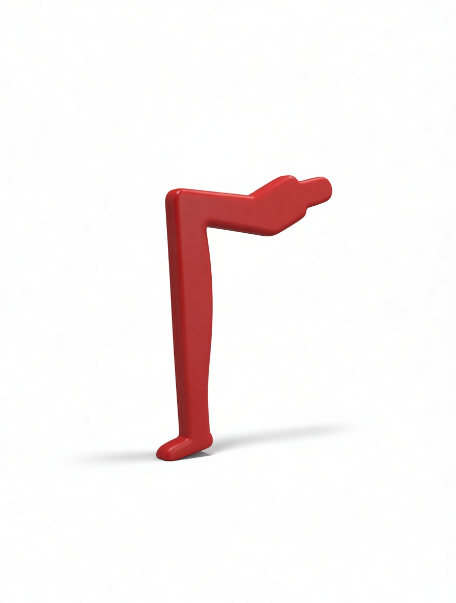 Red Lego Minifigure Leg free 3D printable STL