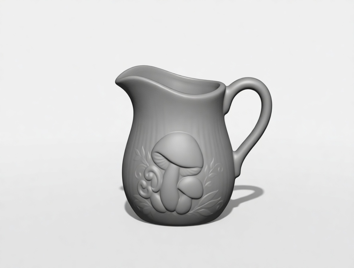 Mushroom Pitcher Model free 3D printable STL