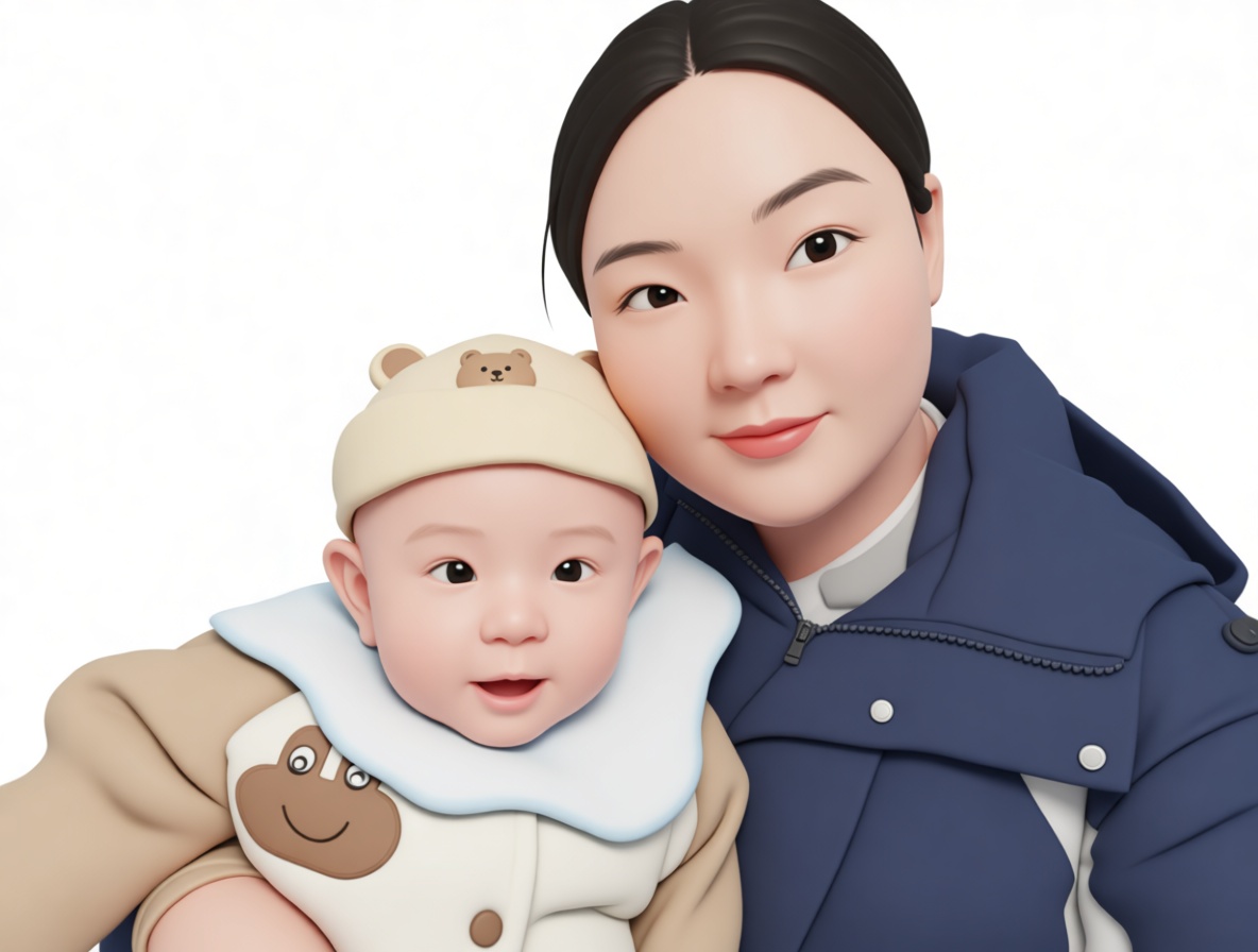 Mother and Baby Figurine free 3D printable STL