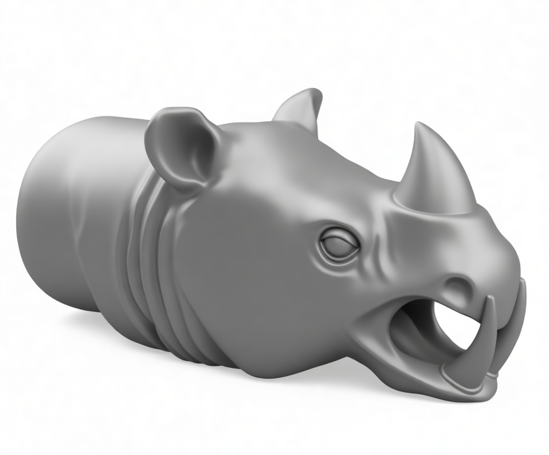 Rhinoceros Head Figurine free 3D printable STL