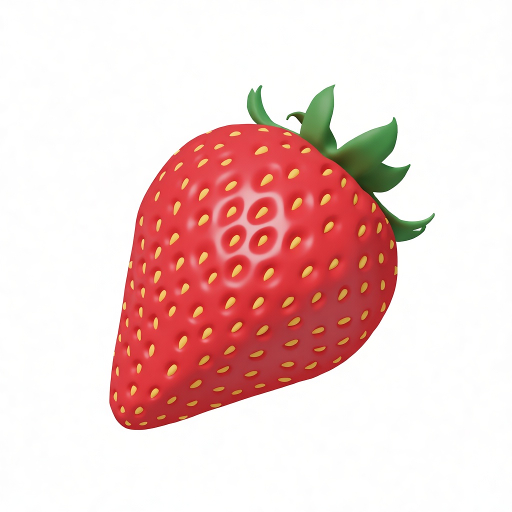 Strawberry Fruit Model free 3D printable STL