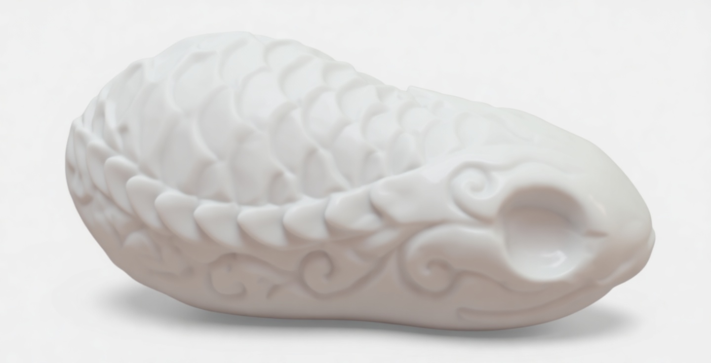 Carved Snake Figurine free 3D printable STL