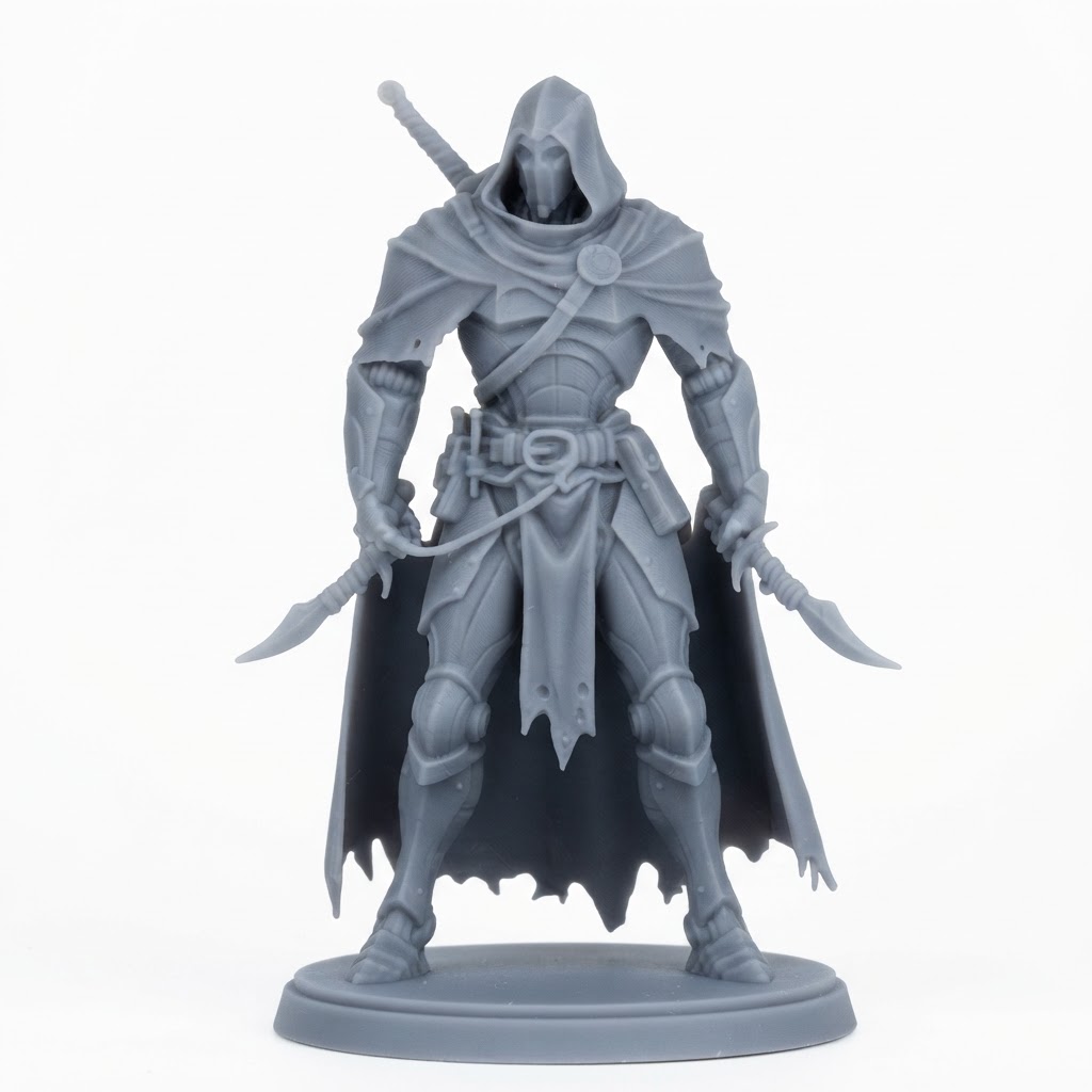 Assassin Rogue Miniature free 3D printable STL