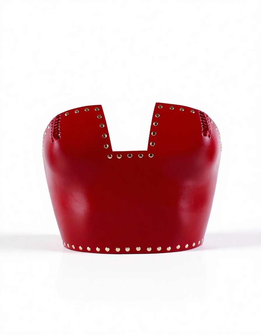 Red Leather Corset Bustier free 3D printable STL
