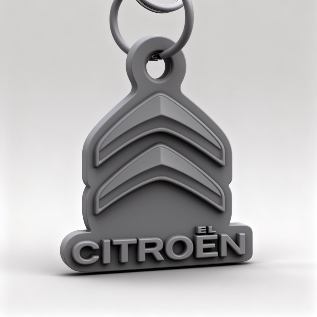 Citroën Keychain Miniature free 3D printable STL