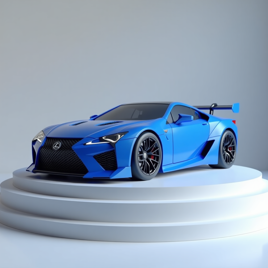 Sleek Blue LFA Lexus free 3D printable STL