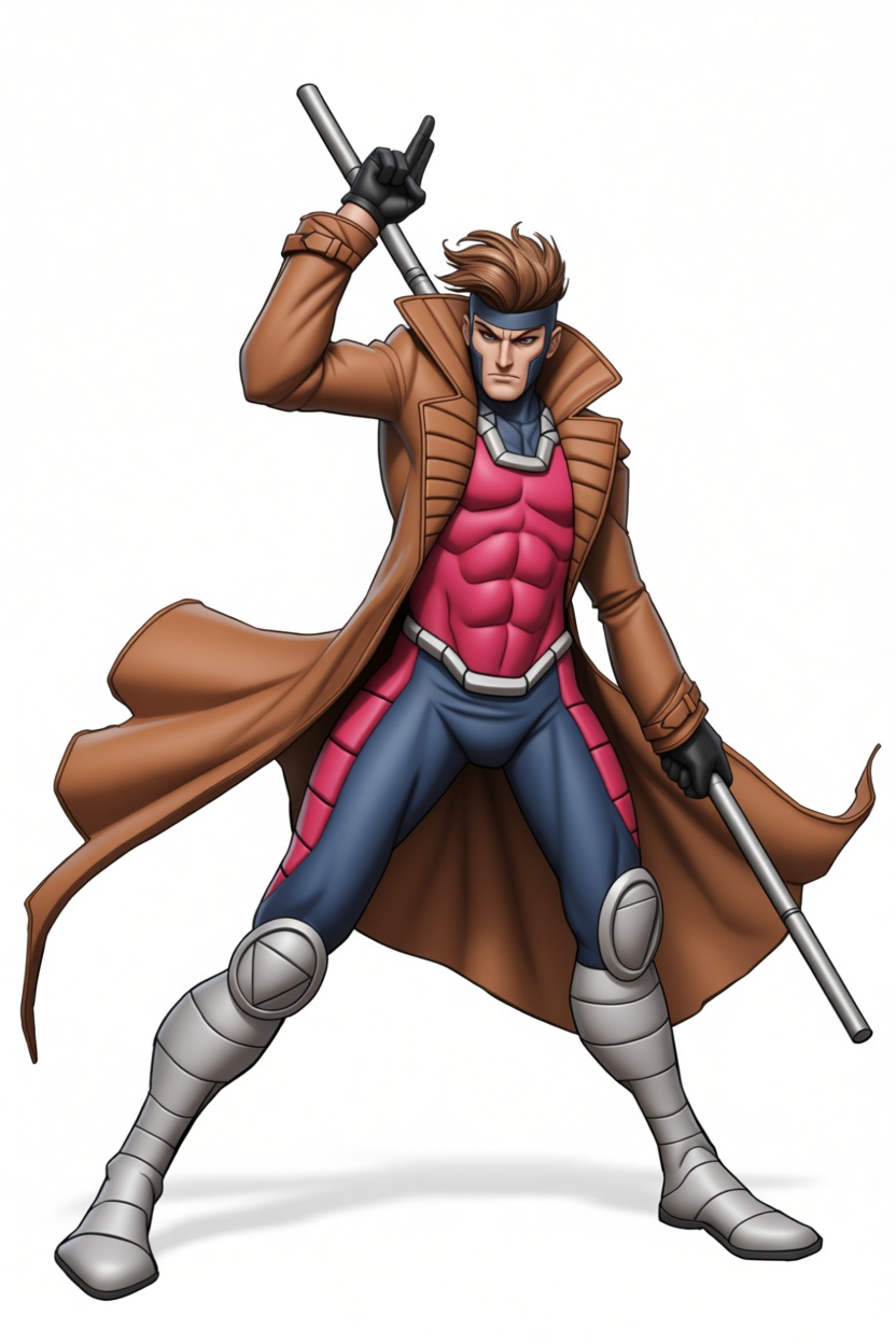 Gambit Figurine free 3D printable STL