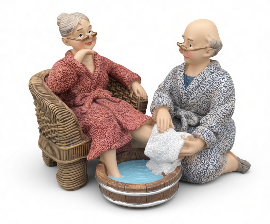 Elderly Couple Figurine free 3D printable STL