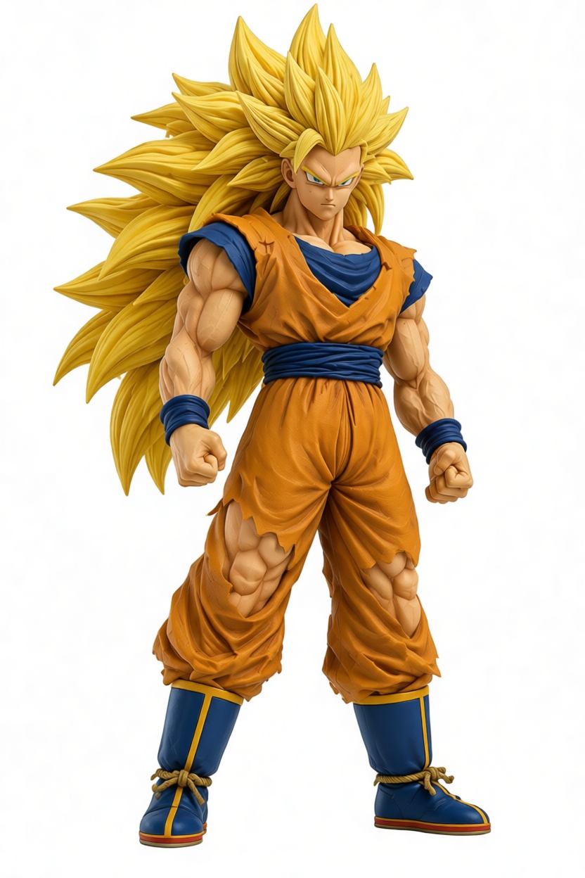 Super Saiyan 3 Goku Figurine free 3D printable STL