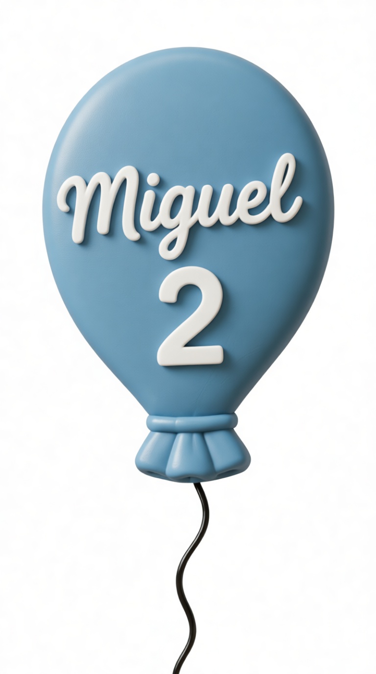 Personalized Balloon Sign free 3D printable STL