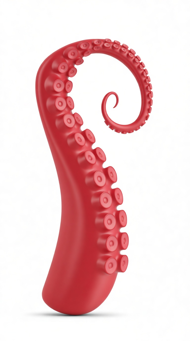 Octopus Tentacle Sculpture free 3D printable STL