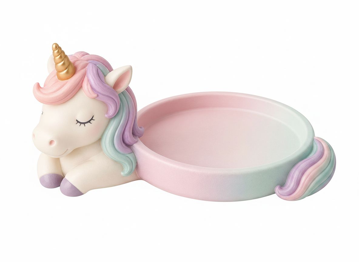 Unicorn Trinket Tray free 3D printable STL