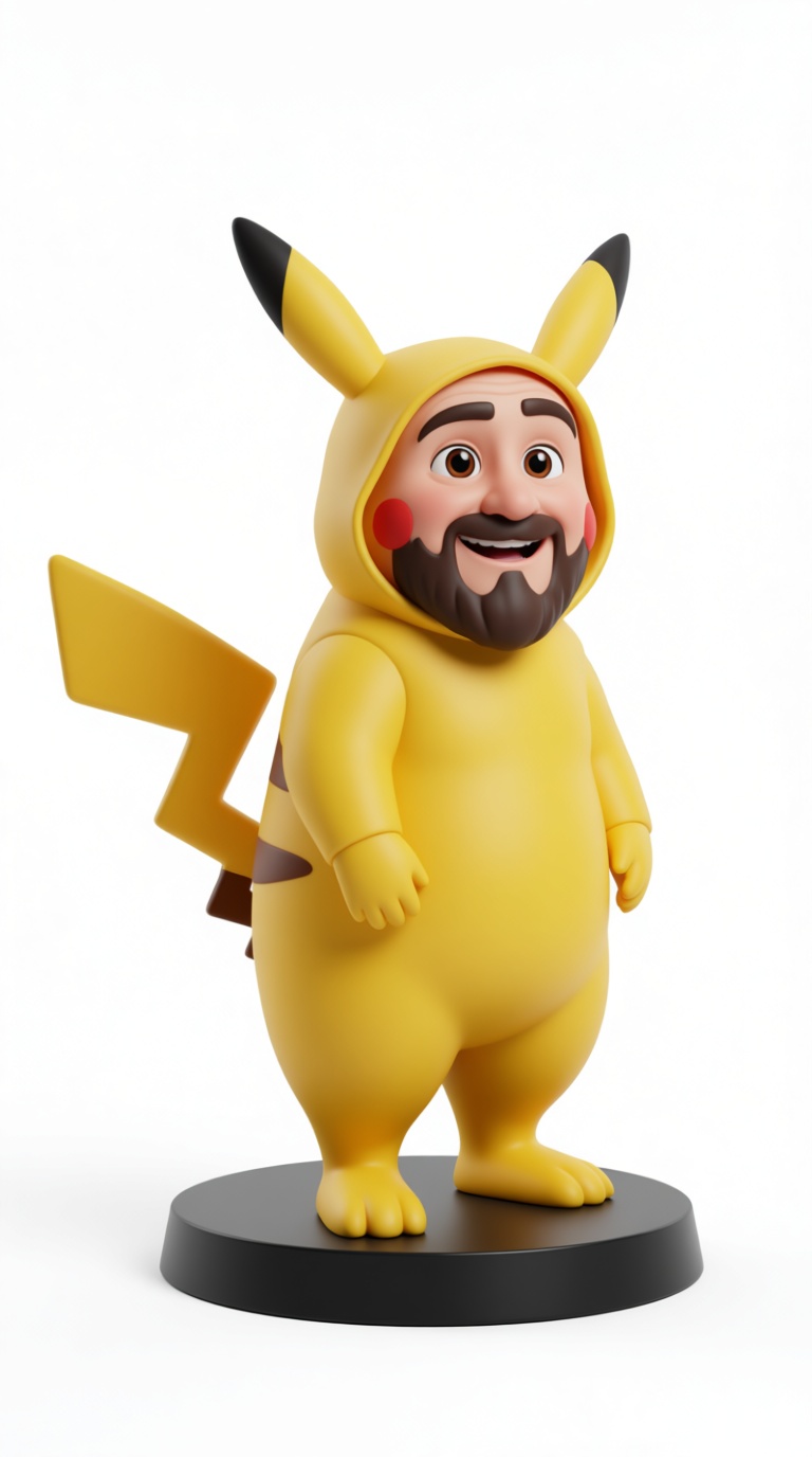 Pikachu Costume Figurine free 3D printable STL