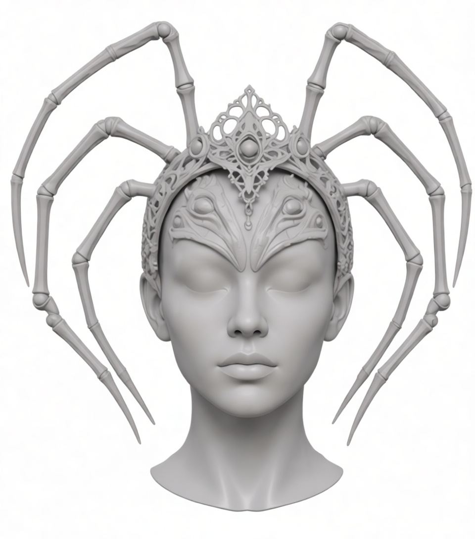 Spider Queen Bust free 3D printable STL
