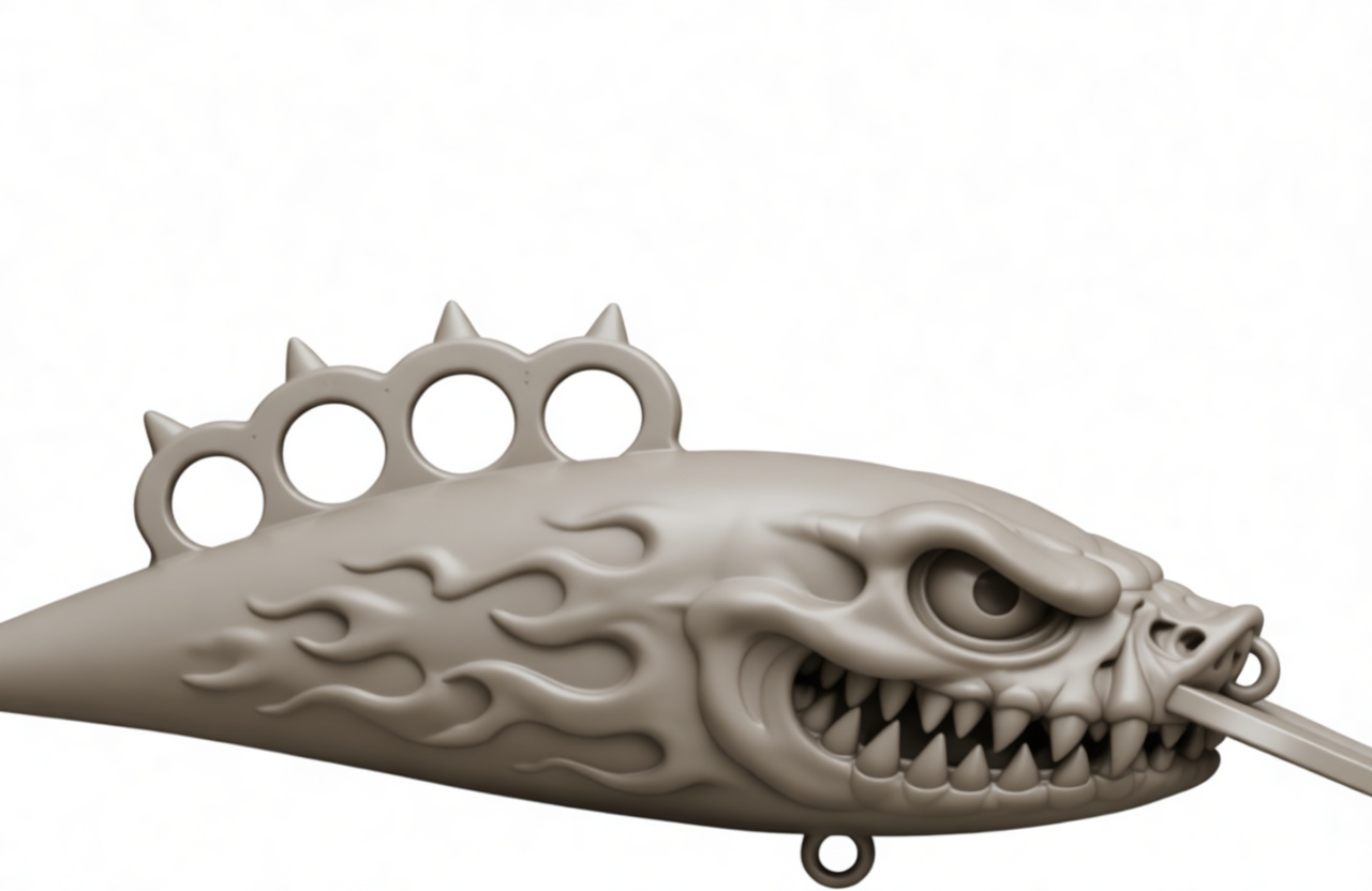 Dragon Knife Handle free 3D printable STL