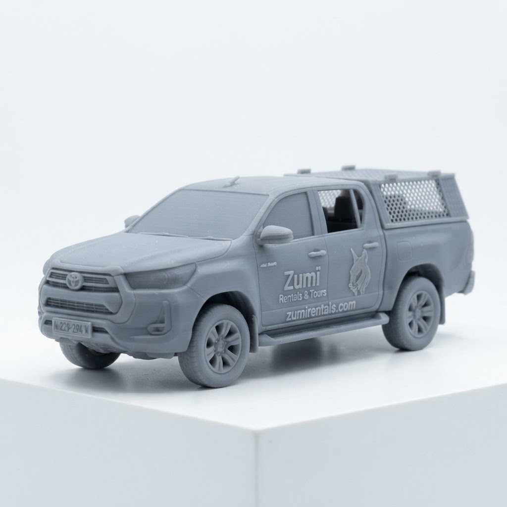 Toyota Hilux Pickup Model free 3D printable STL