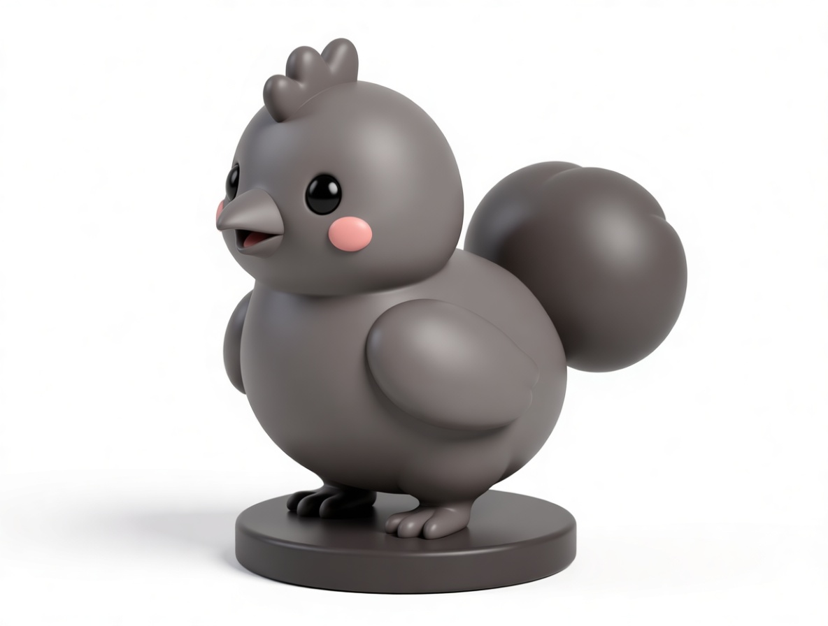 Chubby Chicken Figurine free 3D printable STL
