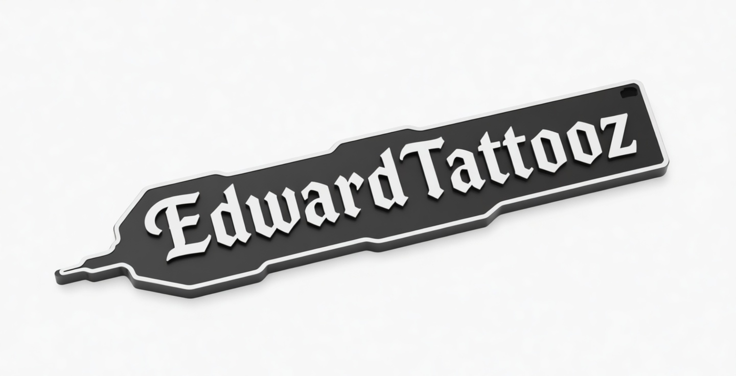EdwardTattooz Nameplate free 3D printable STL