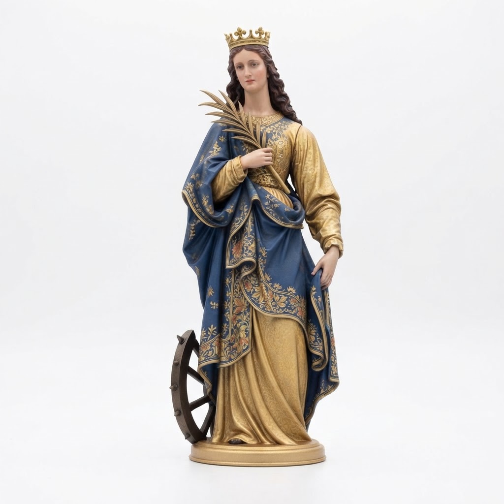 Saint Catherine Statue free 3D printable STL