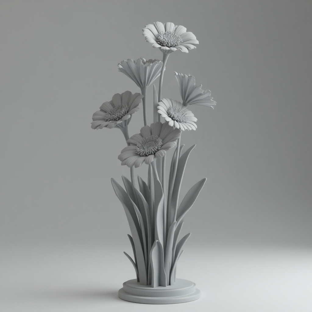 Rose Flower Figurine free 3D printable STL