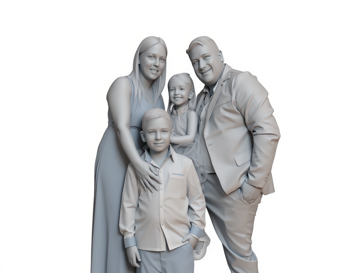 Family Portrait Figurine free 3D printable STL