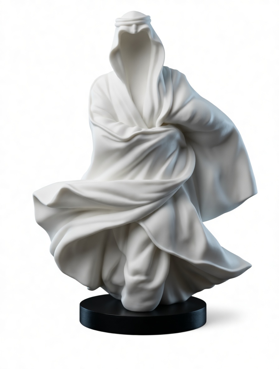 Mystic Cloaked Figure Sculpture free 3D printable STL