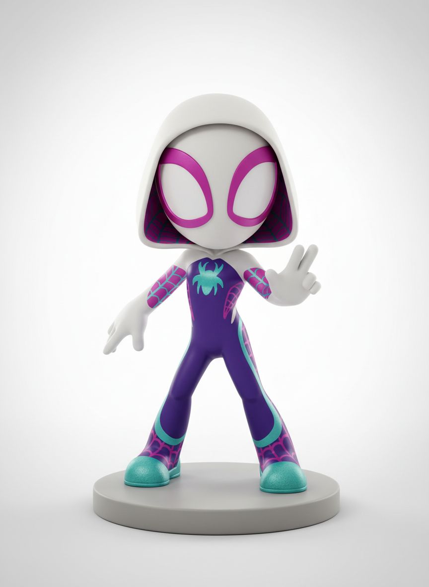 Spider-Gwen Figurine free 3D printable STL