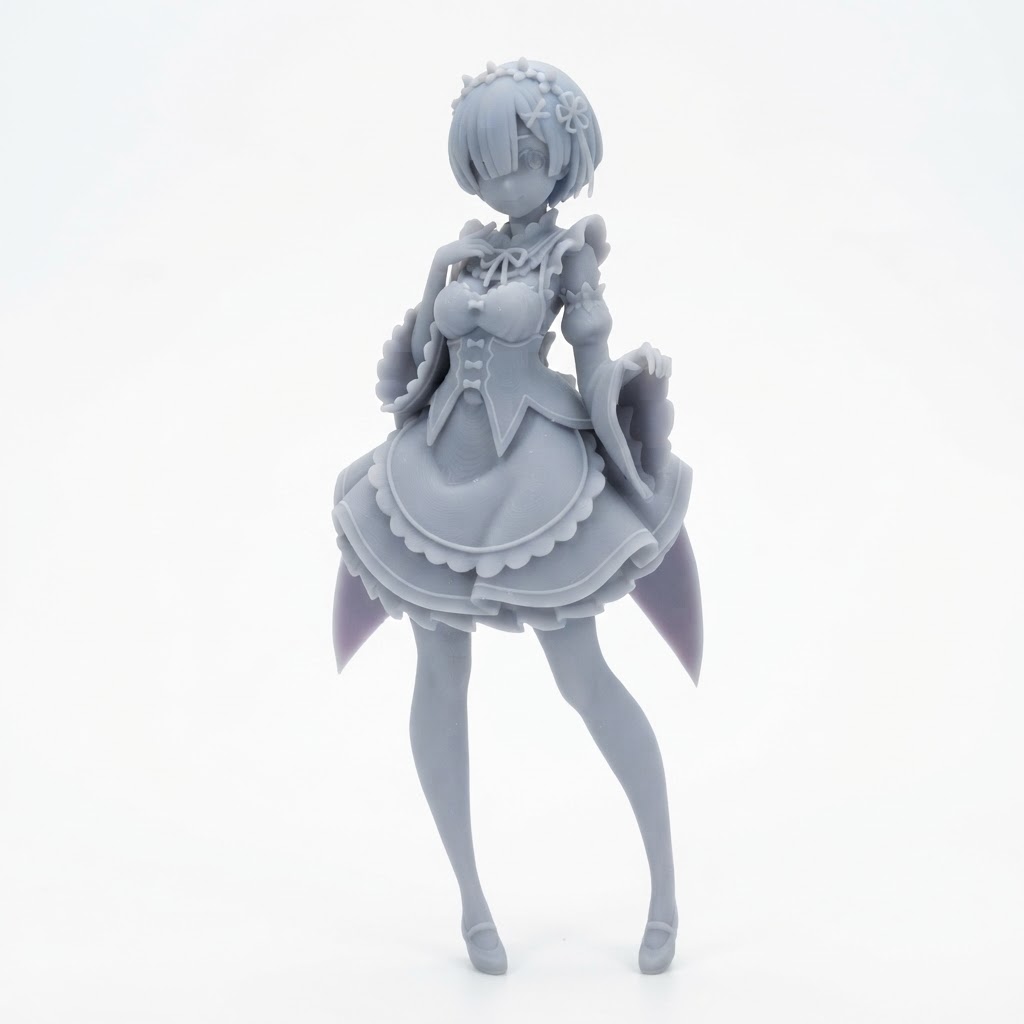 Rem Maid Figurine free 3D printable STL