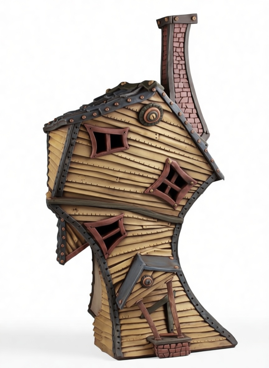 Whimsical Haunted House Model free 3D printable STL