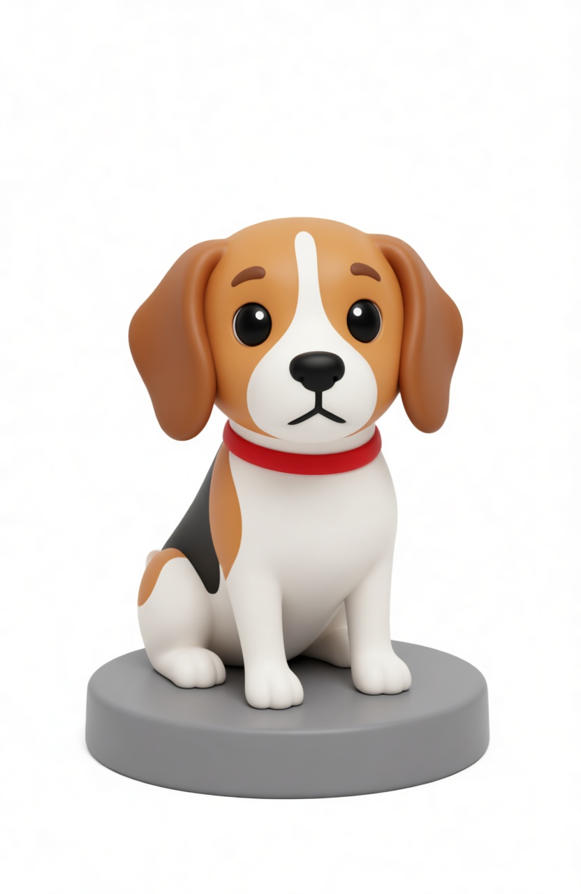Beagle Dog Figurine free 3D printable STL