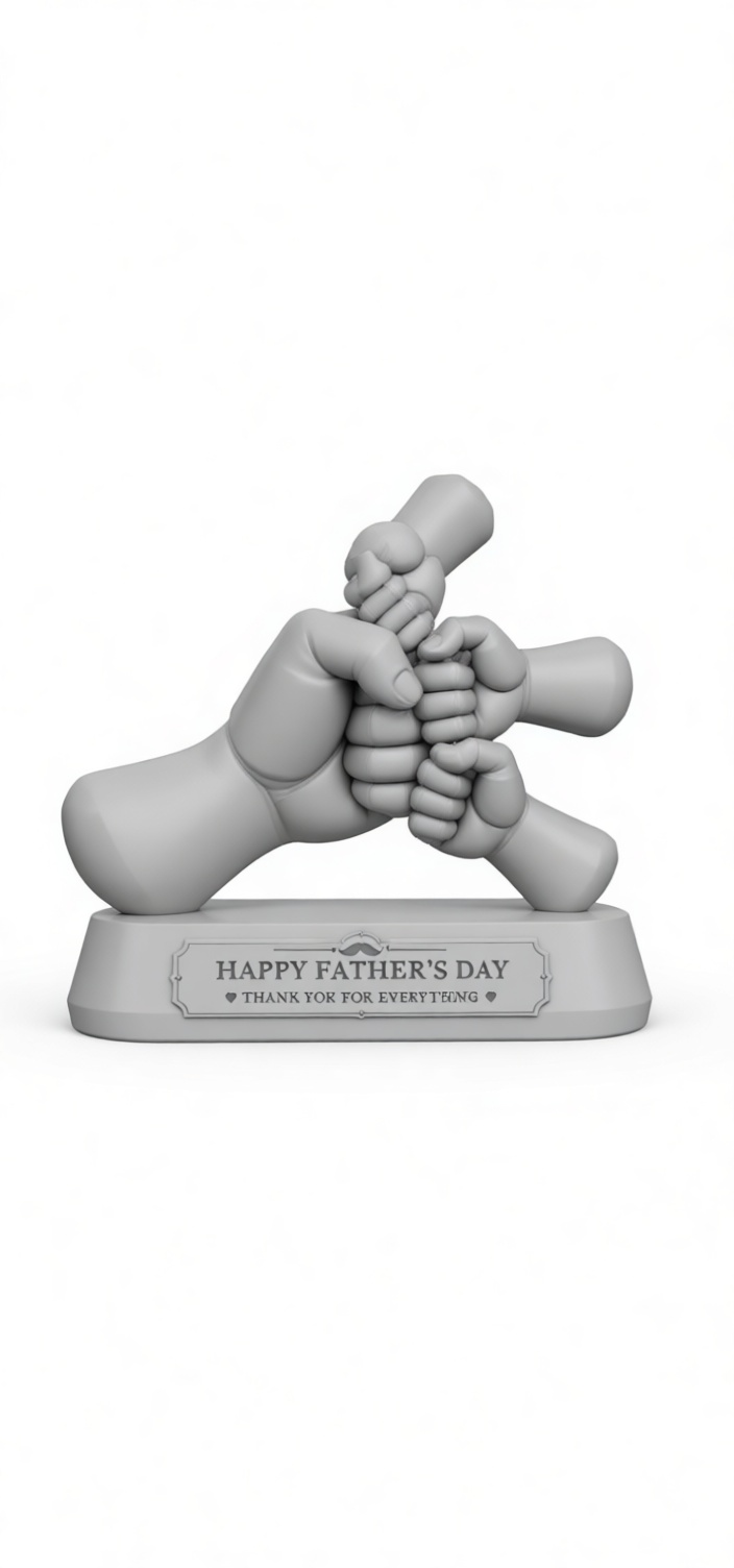 Father and Children Figurine free 3D printable STL