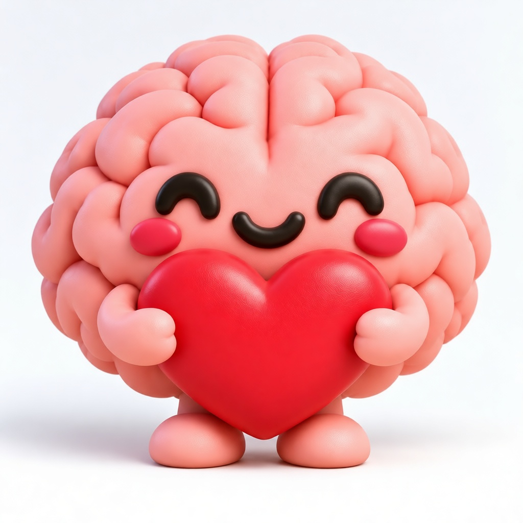 Cute Brain Figurine free 3D printable STL