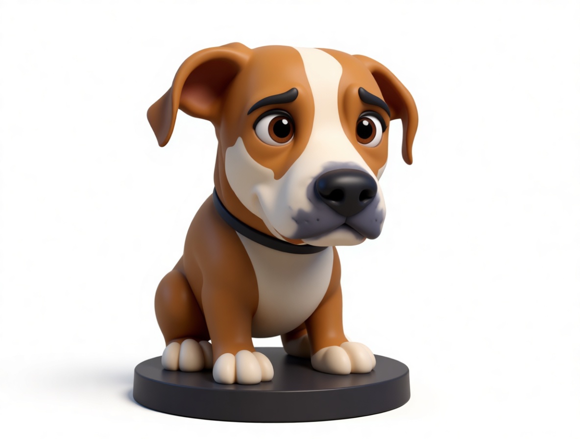 Sad Boxer Dog Figurine free 3D printable STL