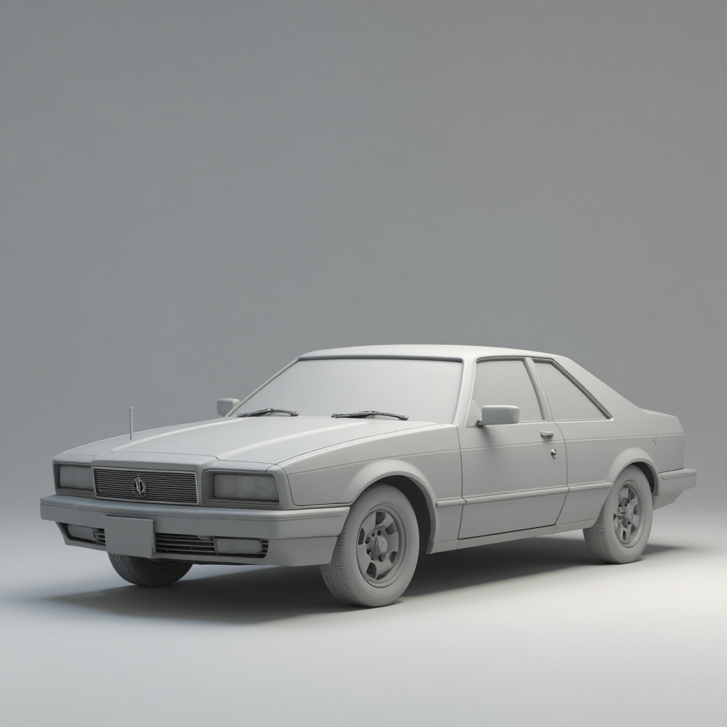 1980s Sports Car Model free 3D printable STL