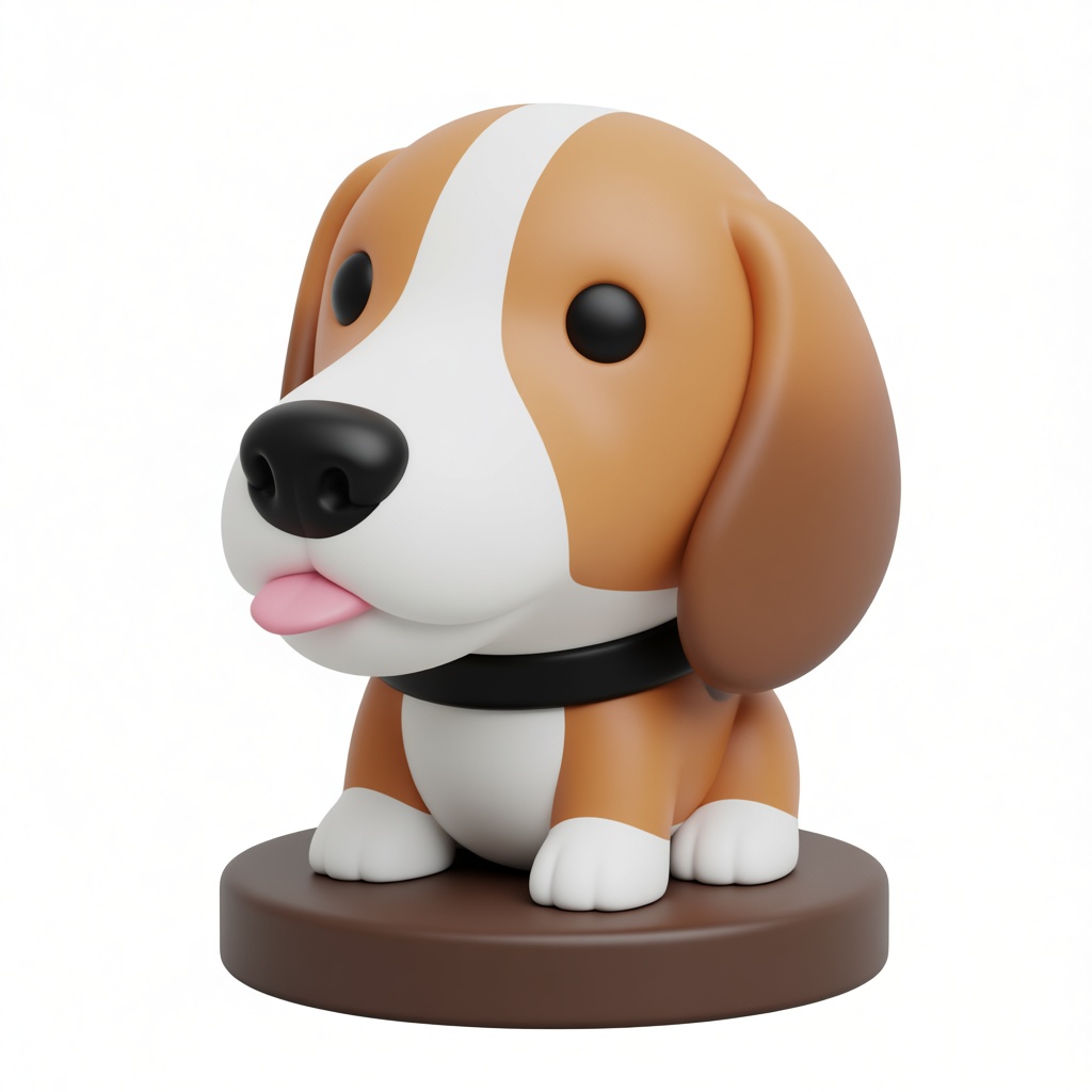 Beagle Dog Figurine free 3D printable STL