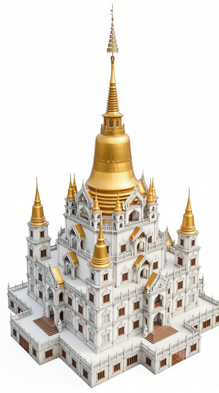 Wat Ratchanatdaram Model free 3D printable STL